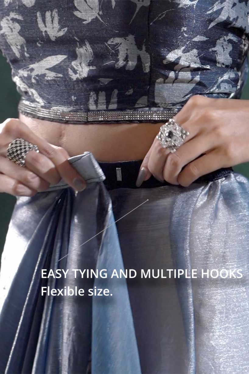 2-Tone Satin Silk Readymade Saree-ZB134315_4_SareeButa.com