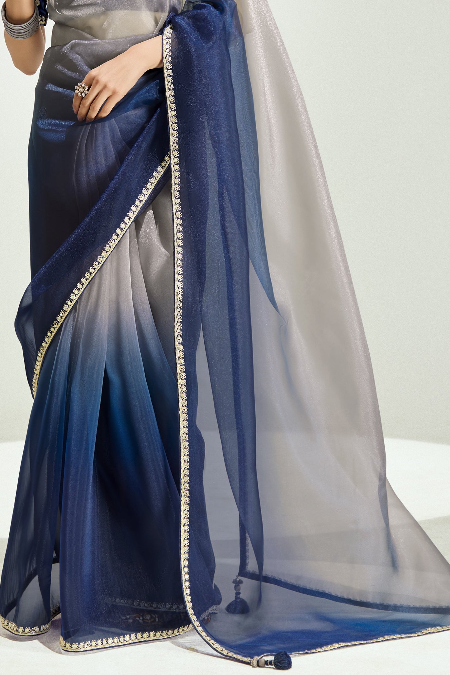 2-Tone Blue Organza Tissue Saree-ZB134897_5_SareeButa.com