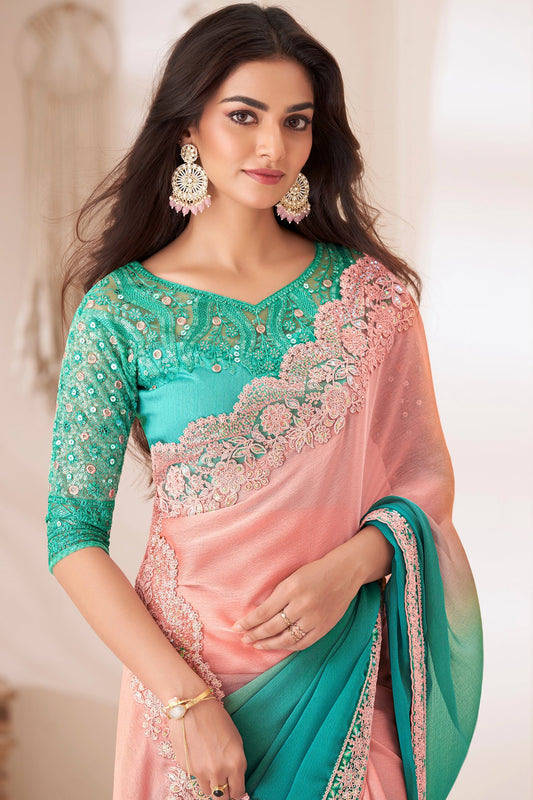 2-tone-embroidered-chiffon-saree-zb132154_2_SareeButa.com