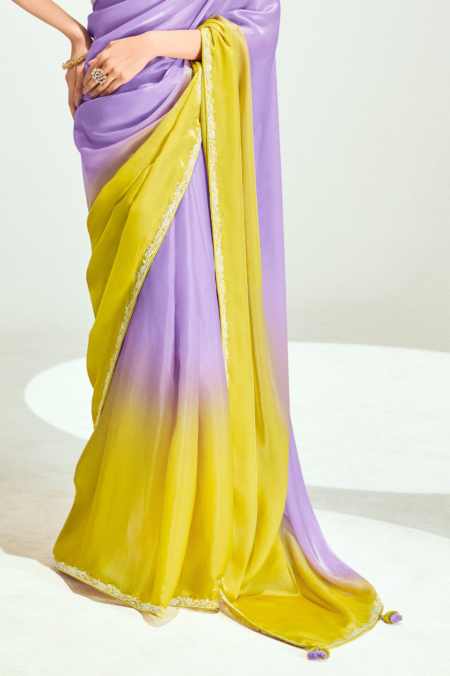 2-Tone Purple Organza Tissue Saree-ZB134902_5_SareeButa.com