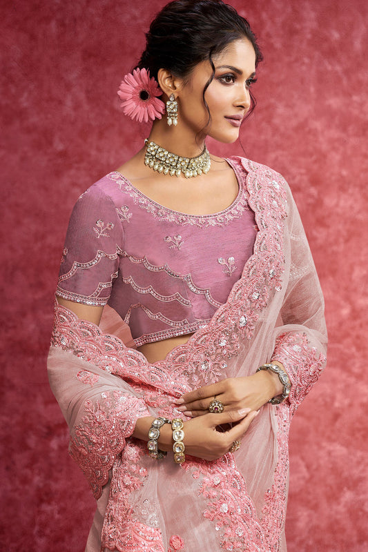 Baby Pink Embroidered Tissue Silk Saree-SAR10281_2_SareeButa.com