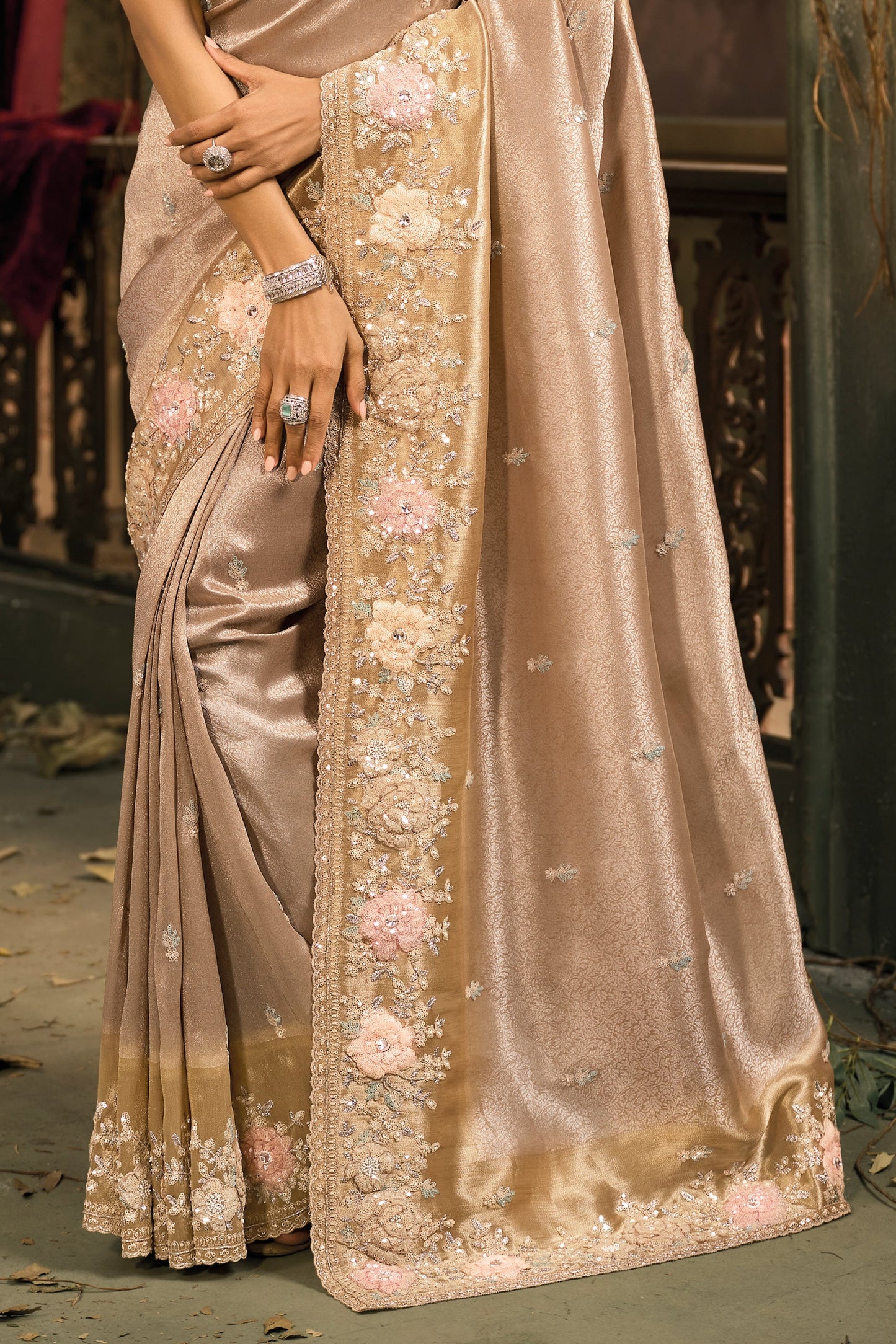 Beige Woven Heavy Work Silk Saree-SAR11587_4_SareeButa.com