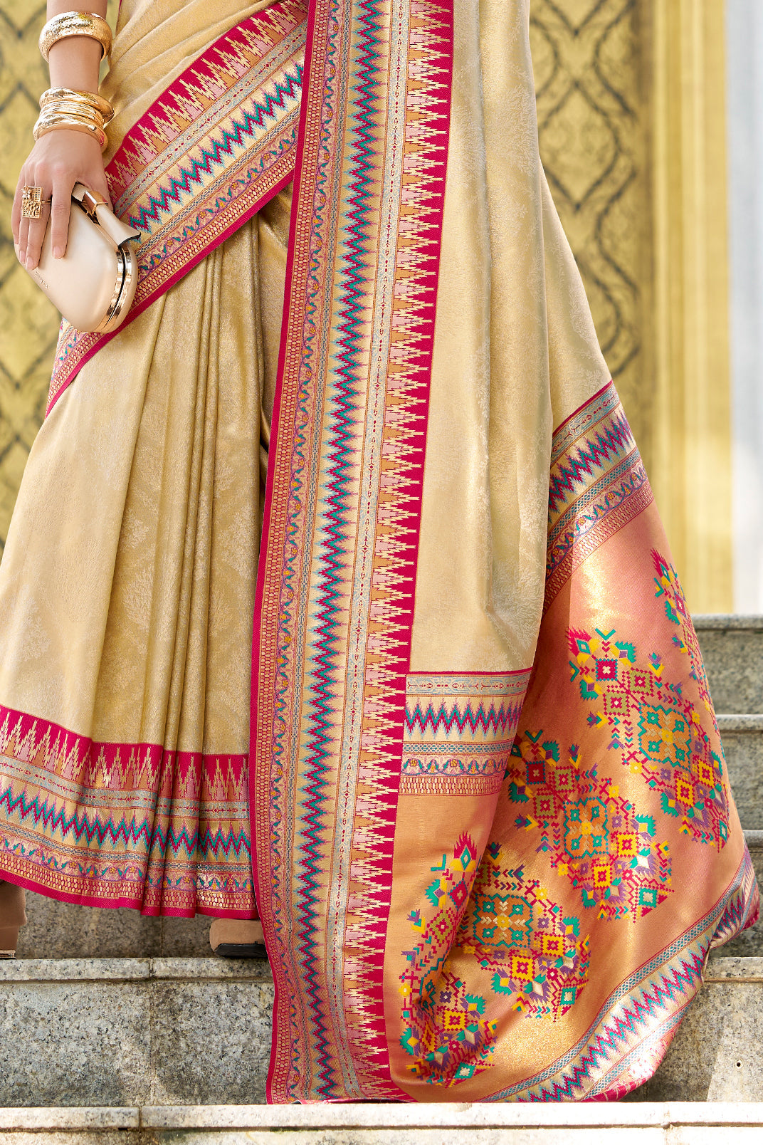 Beige Woven Tissue Silk Saree-ZB134039_4_SareeButa.com