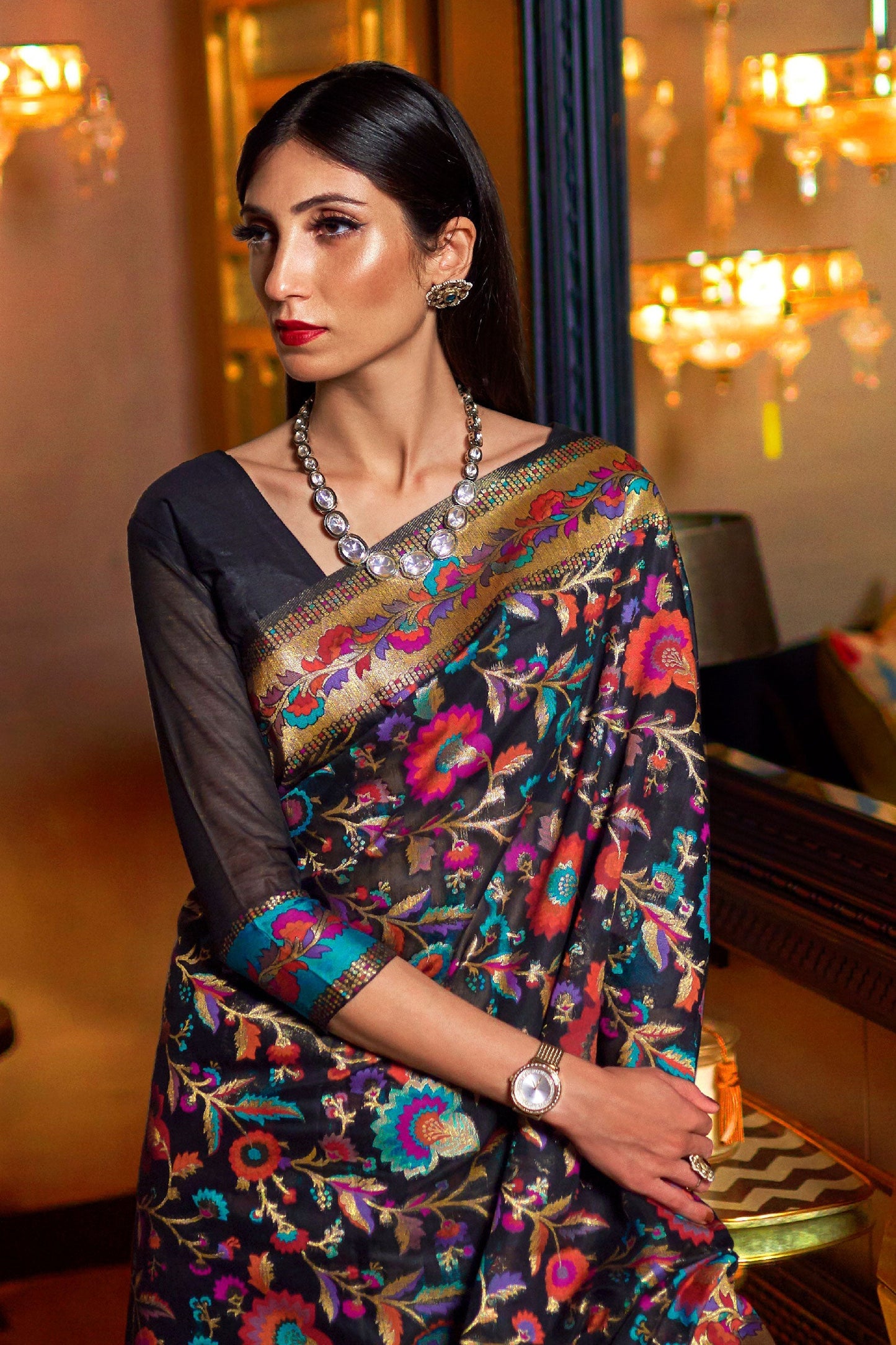 black-kashmiri-jamewar-silk-saree-zb140025_2_SareeButa.com