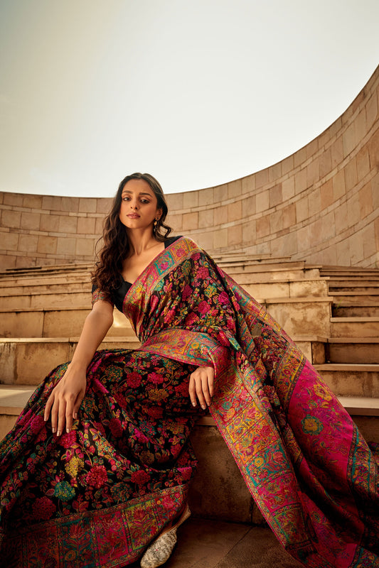 black-woven-jamewar-kashmiri-silk-saree-zb130891_2_SareeButa.com