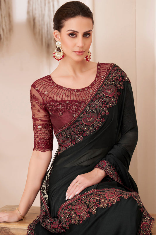 black-embroidered-chiffon-saree-zb132149_2_SareeButa.com