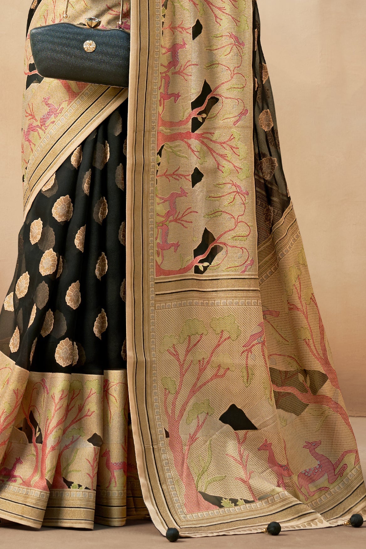 Black Georgette Paithani Saree-ZB133756_4_SareeButa.com