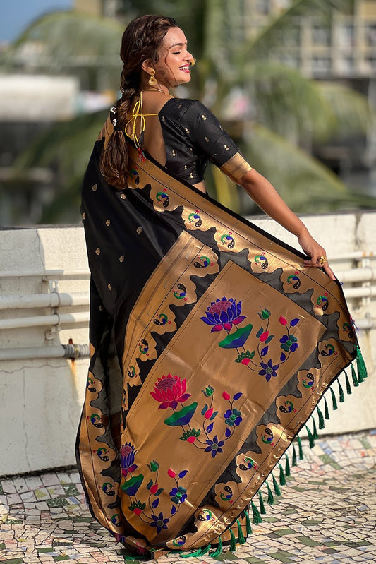 Black Paithani Saree-ZB133087_2_SareeButa.Com