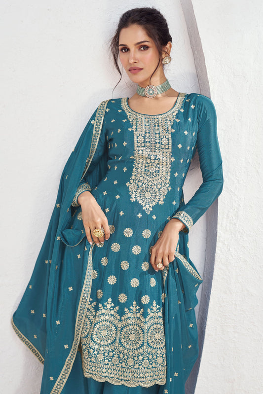 blue-chinon-silk-anarkali-suit-ss108_2_SareeButa.com