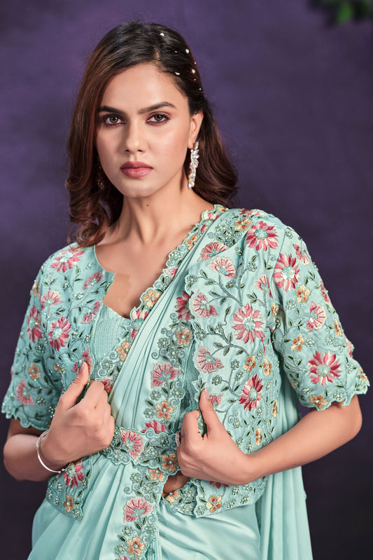 blue-crepe-satin-silk-readymade-saree-zb131315_2_SareeButa.com