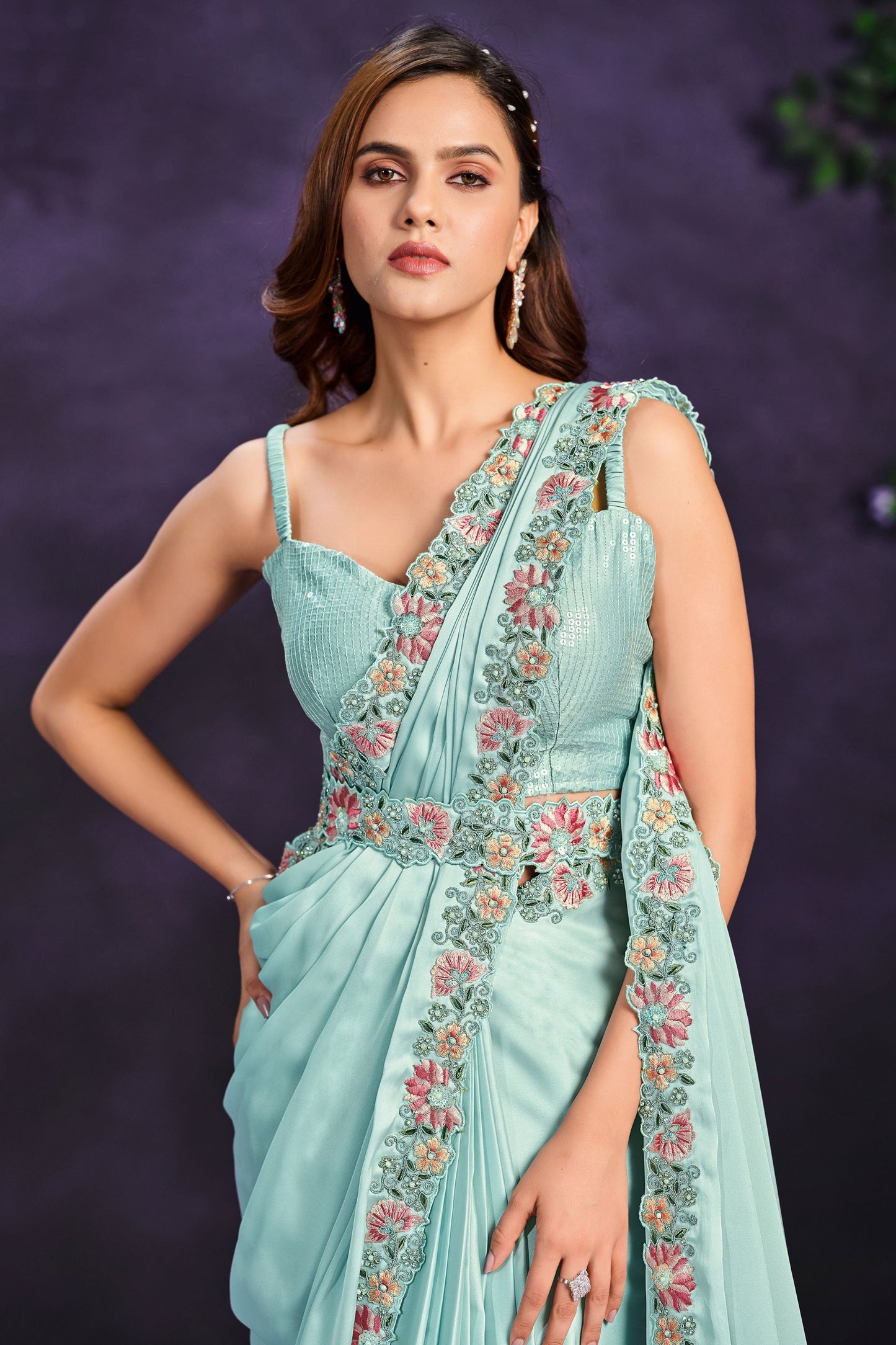 blue-crepe-satin-silk-readymade-saree-zb131315_4_SareeButa.com