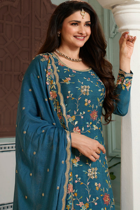 blue-embroiderd-chinon-palazzo-suit-zbss100008_2_SareeButa.com