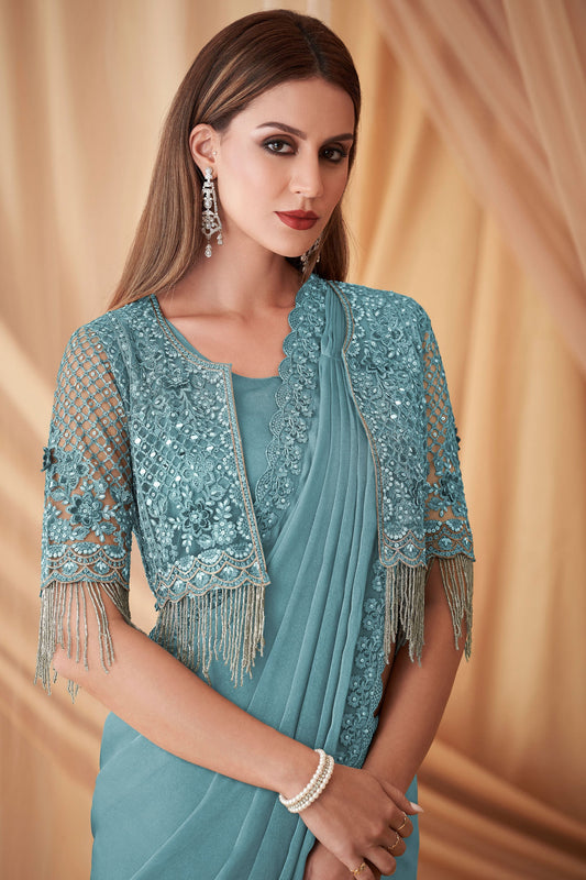 blue-embroidered-georgette-saree-zb132278_2_SareeButa.com
