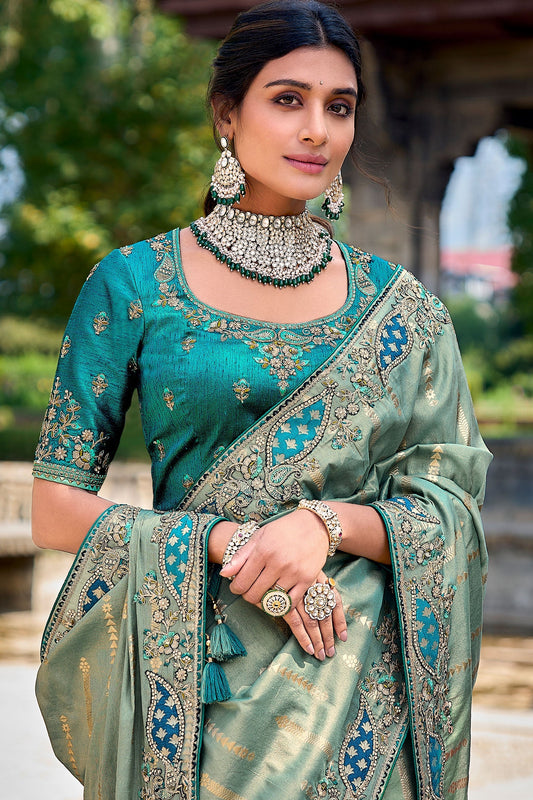 blue-green-embroidered-banarasi-saree-zb131852_2_SareeButa.com