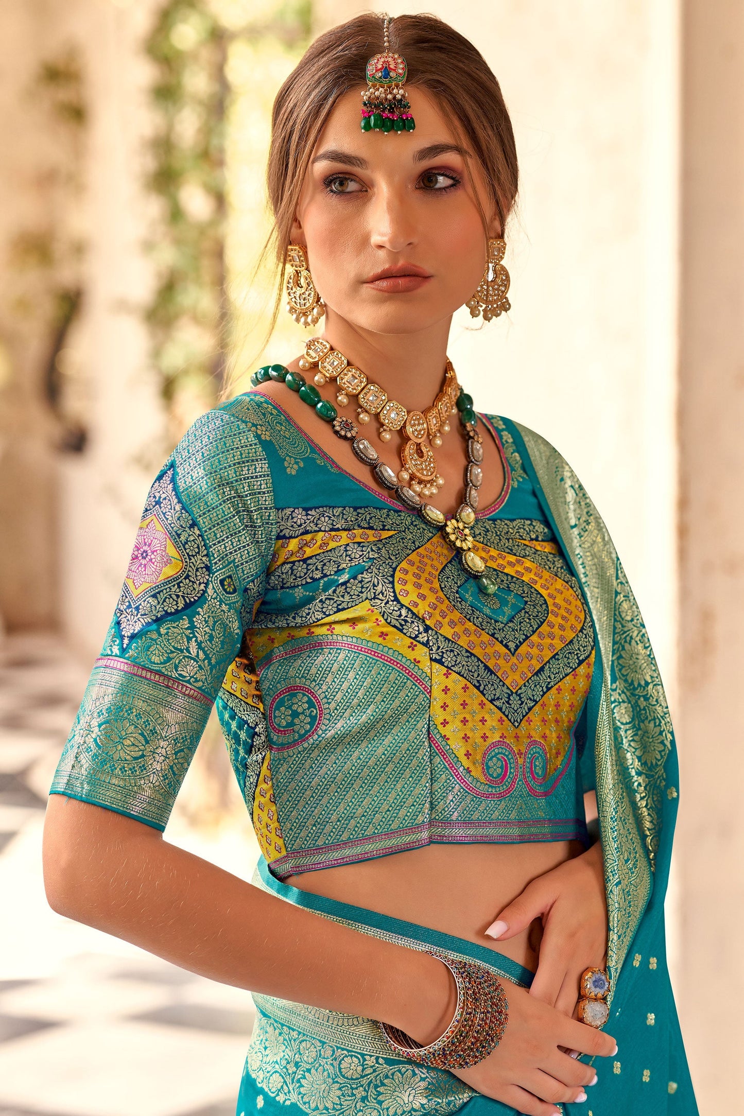 Blue Silk Saree-ZB133137_4_SareeButa.Com