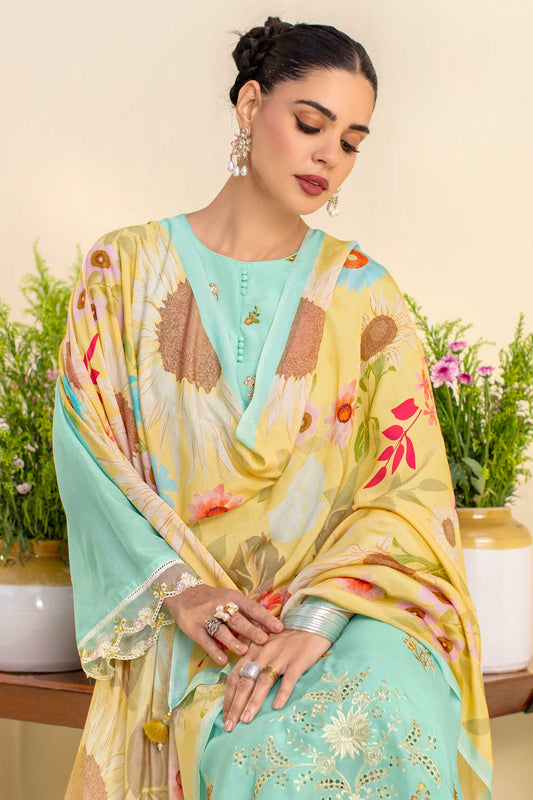 Blue Unstitched Cotton Suit-SS414_2_SareeButa.com