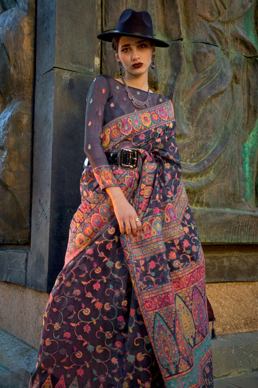 blue-woven-jamewar-kashmiri-organza-saree-zb130812_2_SareeButa.com
