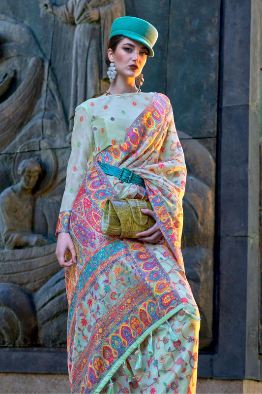 blue-woven-jamewar-kashmiri-organza-saree-zb130817_2_SareeButa.com