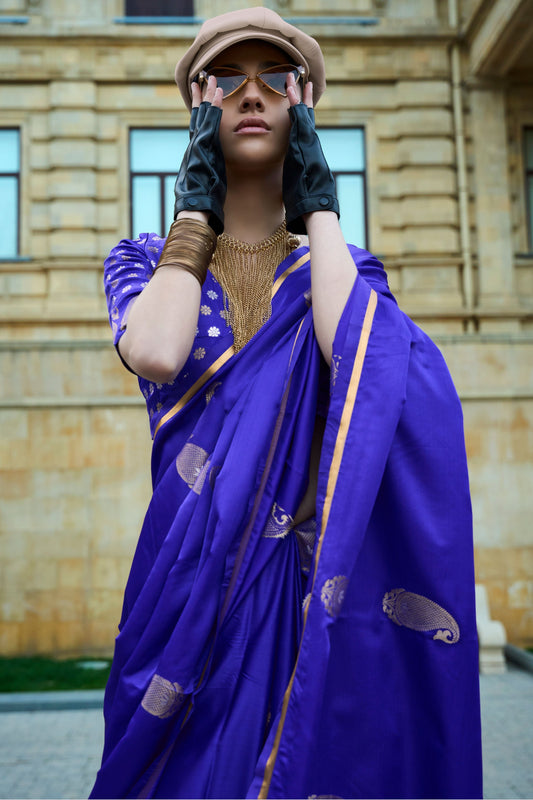 blue-woven-satin-silk-saree-zb130980_2_SareeButa.com