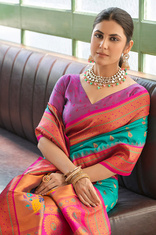 blue-green-silk-paithani-saree-zb132436_2_SareeButa.com