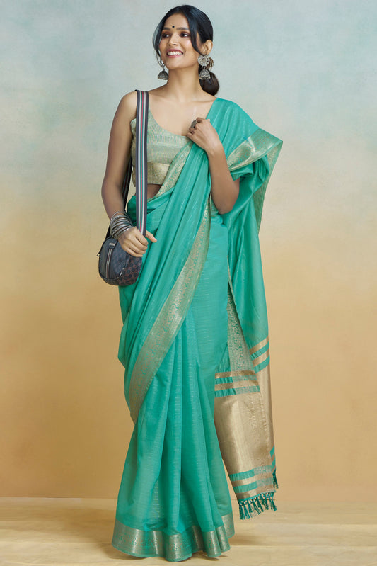 Blue Printed Khadi Silk Saree-ZB134472_2_SareeButa.com
