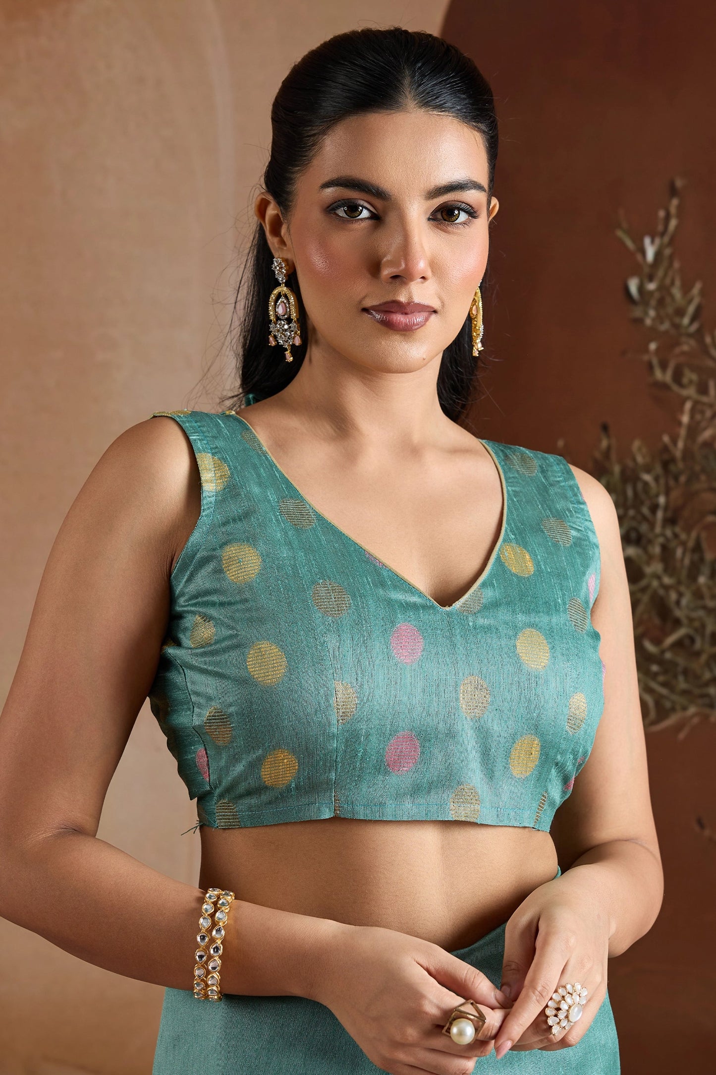 Blue Woven Bhagalpuri Silk Saree-SAR11194_5_SareeButa.com