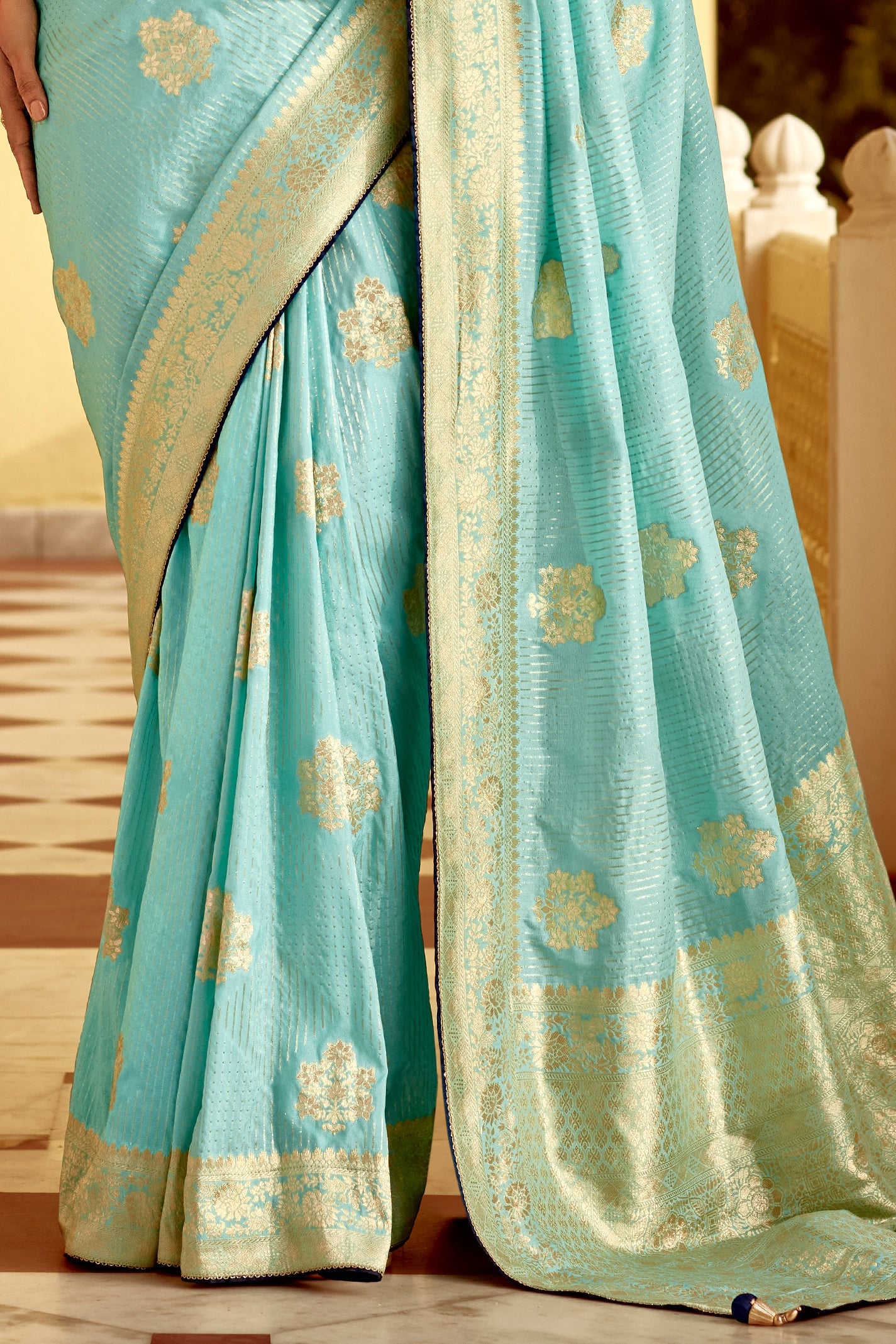 Blue Woven Silk Saree-ZB134127_4_SareeButa.com