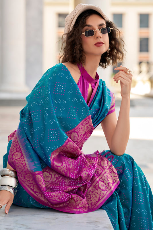 Blue Woven Silk Saree-ZB134384_2_SareeButa.com