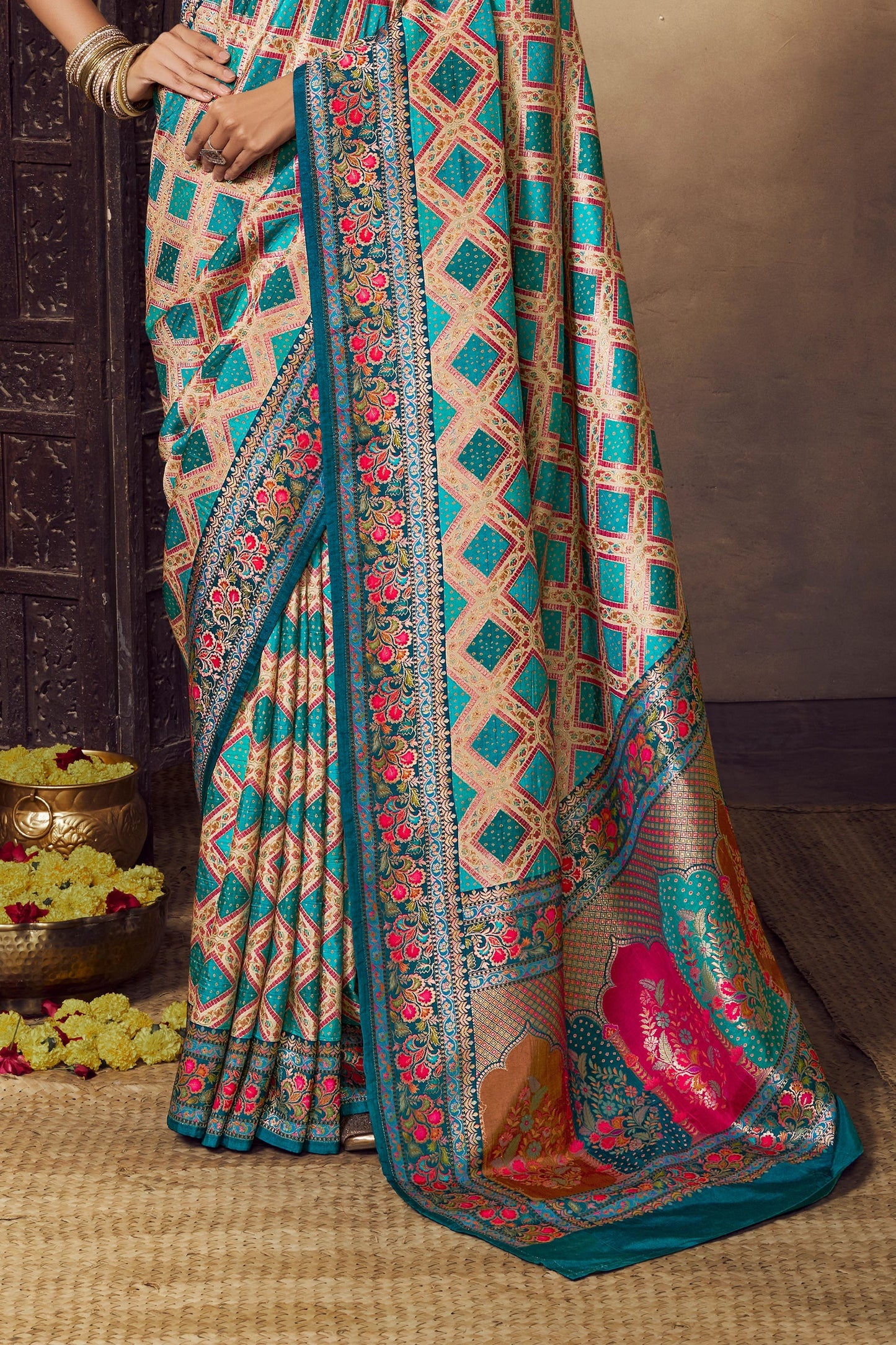 Blue Woven Viscose Silk Saree-SAR11026_4_SareeButa.com