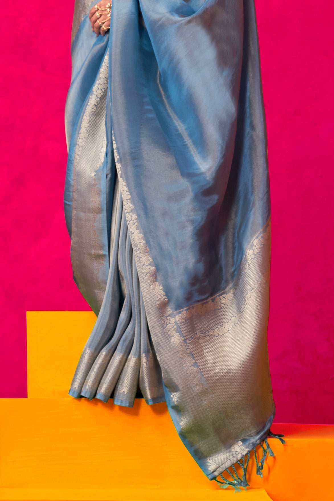 Blue Zari Weaving Tissue Saree-ZB134100_4_SareeButa.com