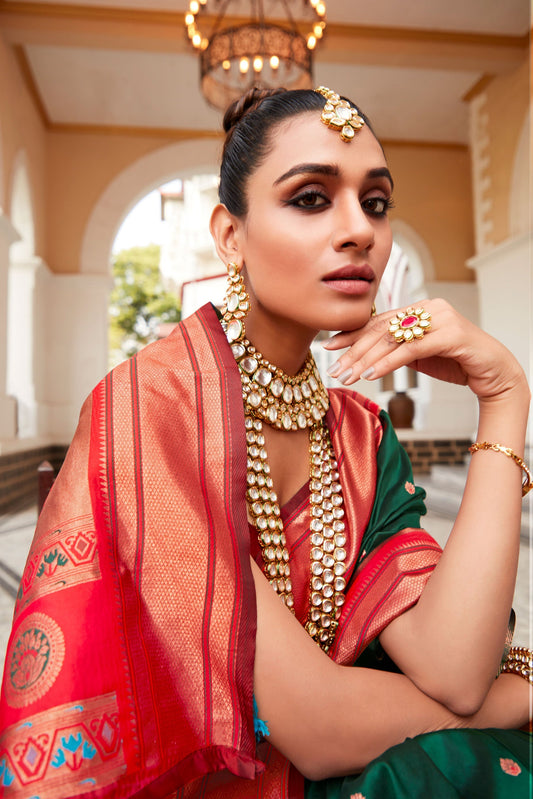 bottle-green-paithani-saree-zb131939_2_SareeButa.com