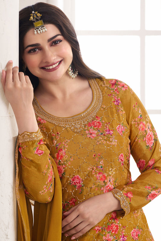 brown-embroiderd-chinon-palazzo-suit-zbss100017_2_SareeButa.com