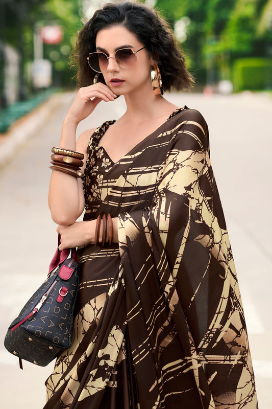 brown-printed-satin-saree-zb132473_2_SareeButa.com
