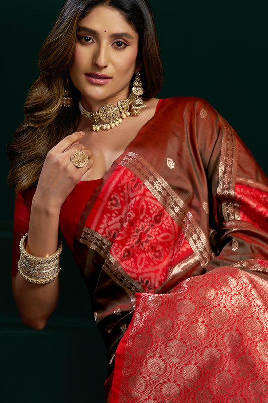 Brown Woven Silk Saree-SAR12702_2_SareeButa.com