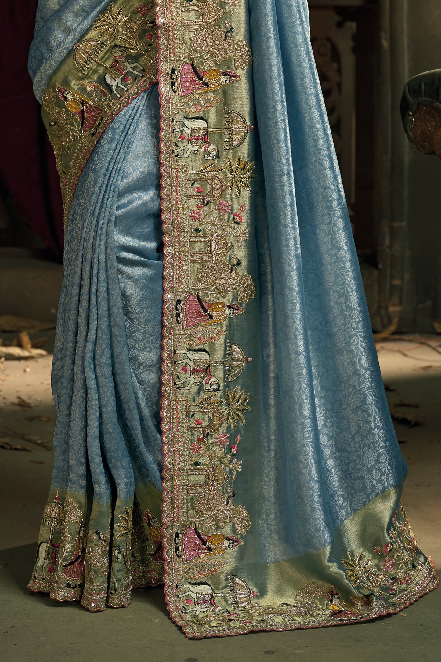 Cool Grey Embroidered Silk Saree-SAR12046_4_SareeButa.com