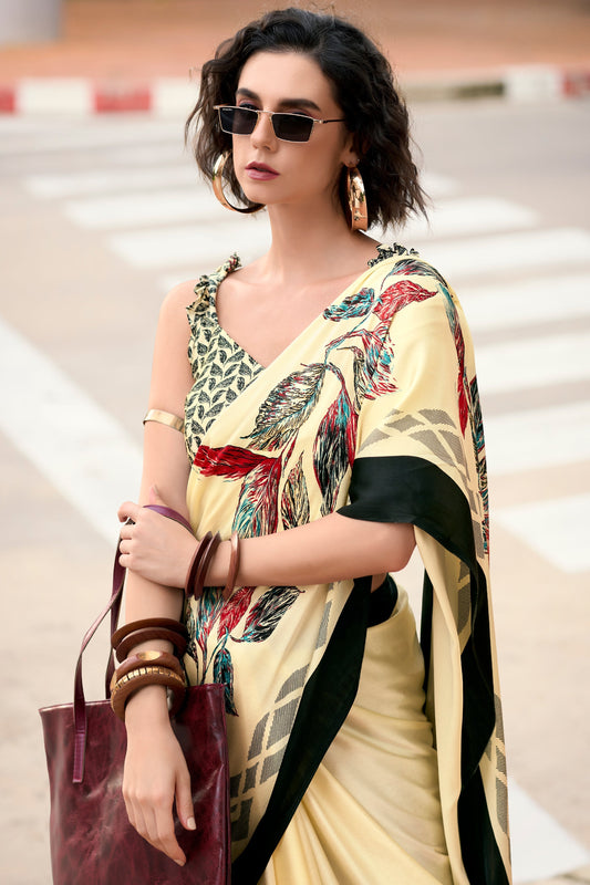 cream-printed-satin-saree-zb132474_2_SareeButa.com