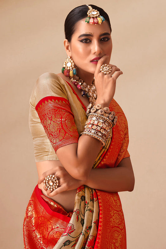 Cream Woven Dharmavaram Tissue Silk Saree-ZB133804_2_SareeButa.com
