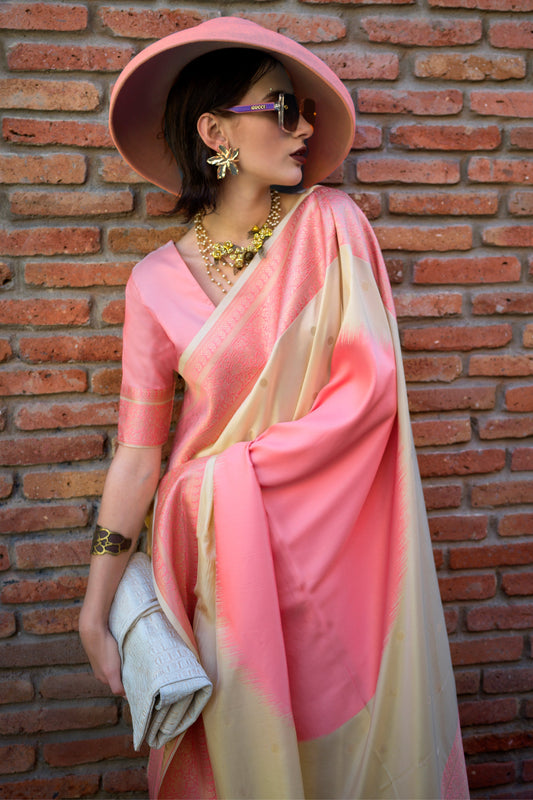 Cream Woven Silk Saree-ZB134020_2_SareeButa.com