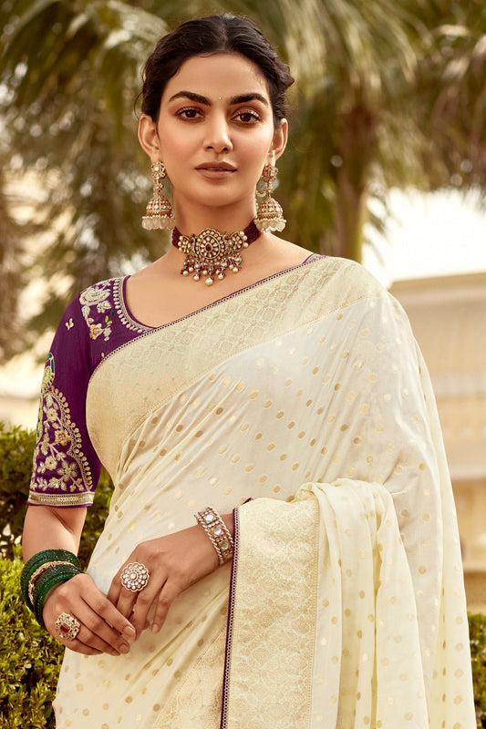 Cream Woven Silk Saree-ZB134130_2_SareeButa.com