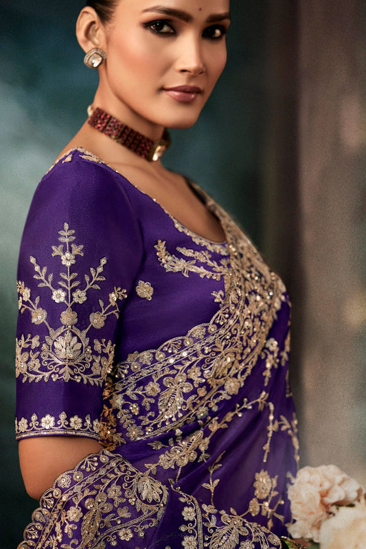 Deep Purple Embroidered Crepe Silk Saree-SAR11126_2_SareeButa.com