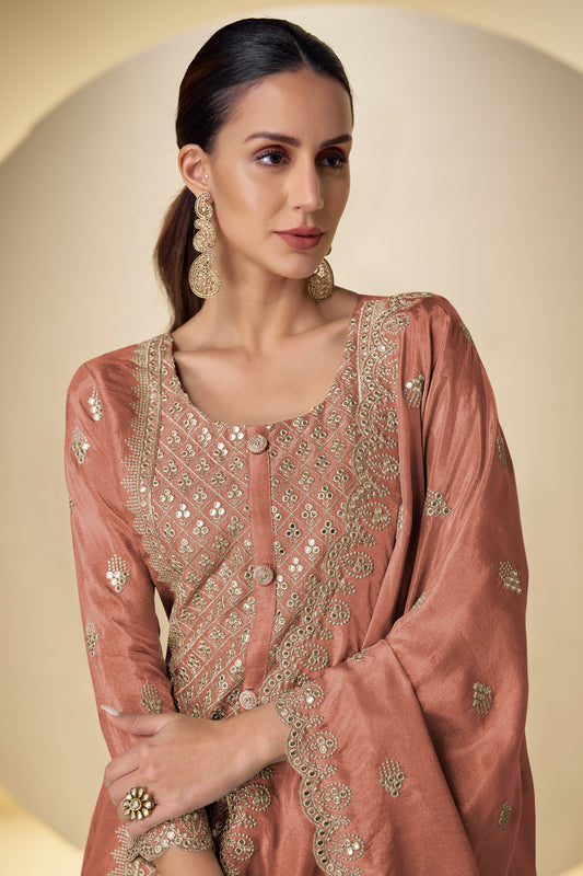 Dusty Rose Readymade Embroidered Simar Silk Suit-SAR12232_2_SareeButa.com