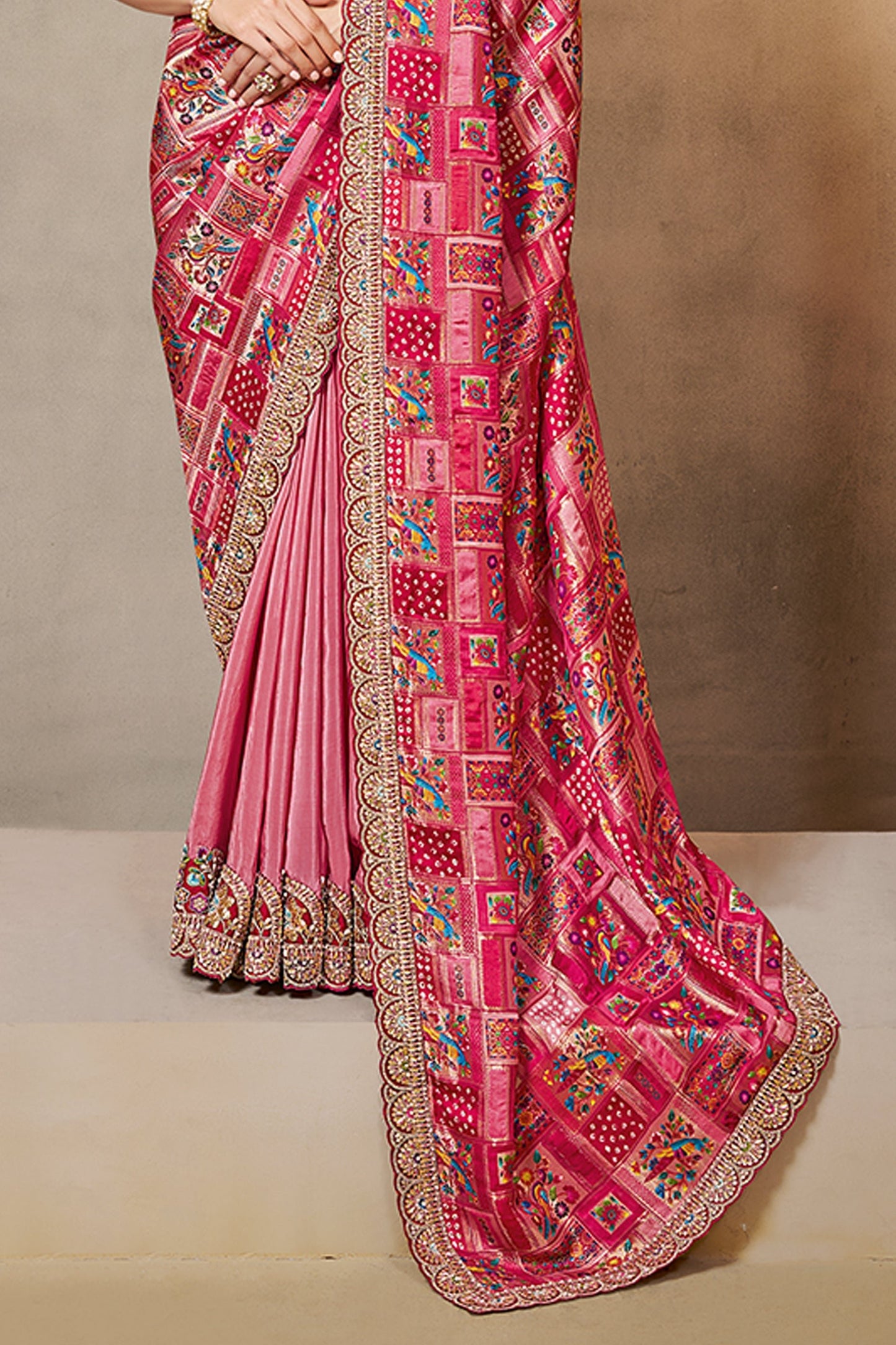 Gajri Pink Embroidered Gajji Silk Saree-SAR10867_4_SareeButa.com
