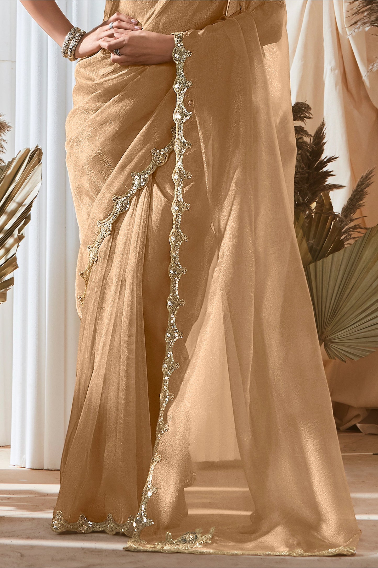 Golden Beige Embroidered Tissue Silk Saree-SAR10234_5_SareeButa.com