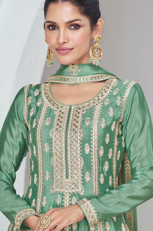 green-chinon-silk-sharara-suit-zbss100050_2_SareeButa.com