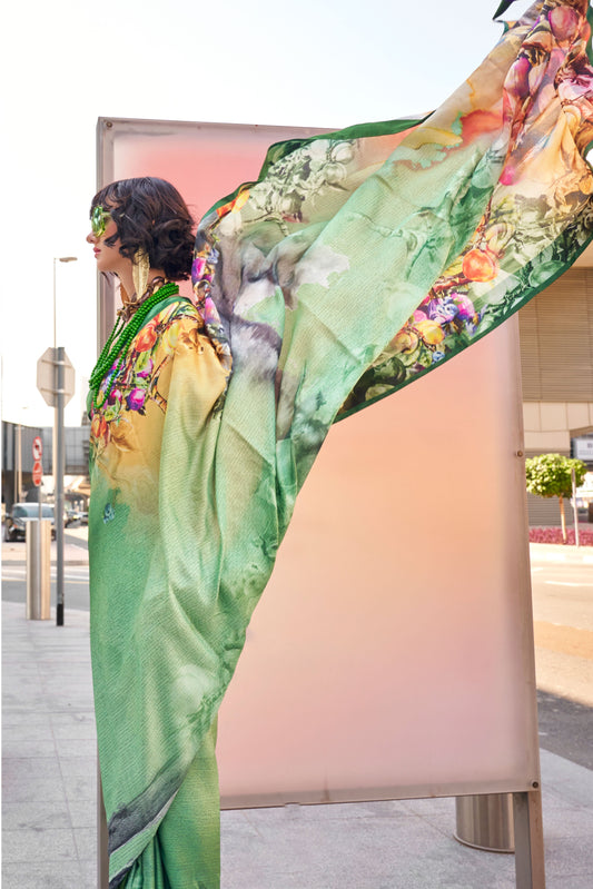 green-printed-satin-saree-zb130686_2_SareeButa.com