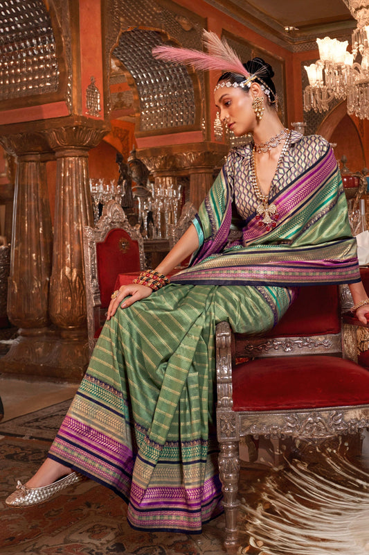 Green Silk Saree-ZB133161_2_SareeButa.com