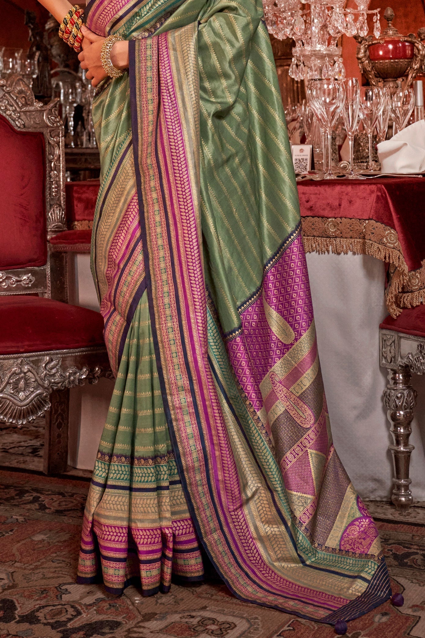 Green Silk Saree-ZB133161_3_SareeButa.com