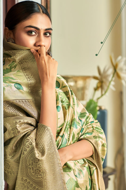 green-printed-satin-silk-saree-zb130749_2_SareeButa.com