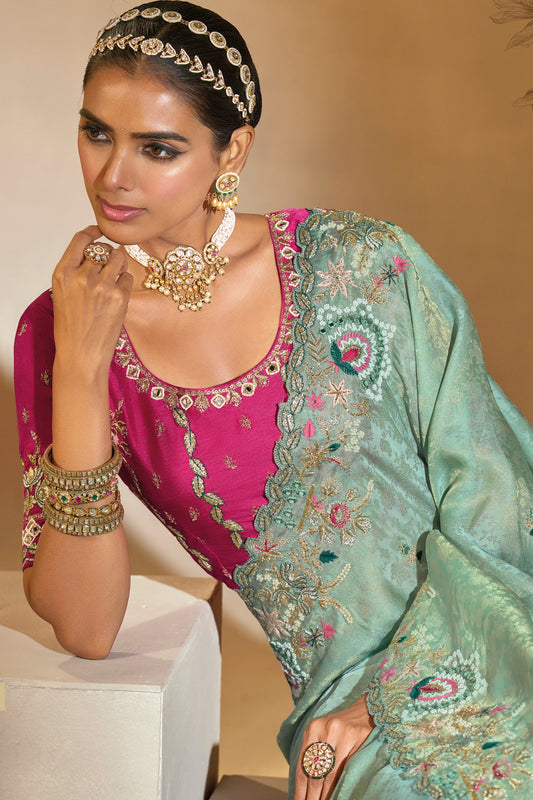 Green Embroidered Kanjivaram Silk Saree-SAR10613_2_SareeButa.com