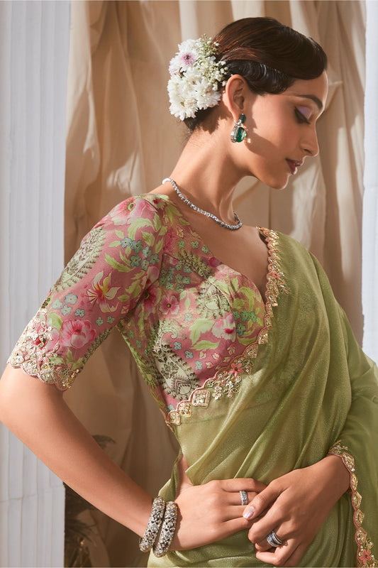 Green Embroidered Tissue Silk Saree-SAR10222_2_SareeButa.com